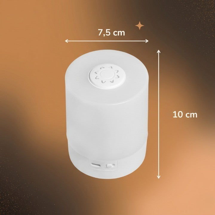 Veilleuse Adulte Tactile LED 360° Cylindrique, Lumière Douce Sans Éblouissement pour Chevet – GlowTouch