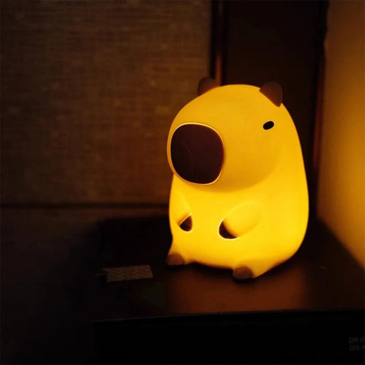 Veilleuse bébé capybara tactile silicone rechargeable – BoulouCapy