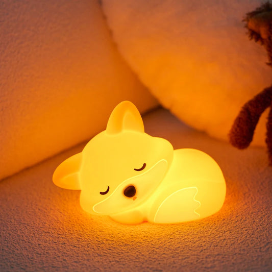 Veilleuse enfant renard silicone rechargeable – RenardDoux