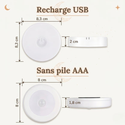 Veilleuse bébé détecteur mouvement rechargeable – SentinelleNuit