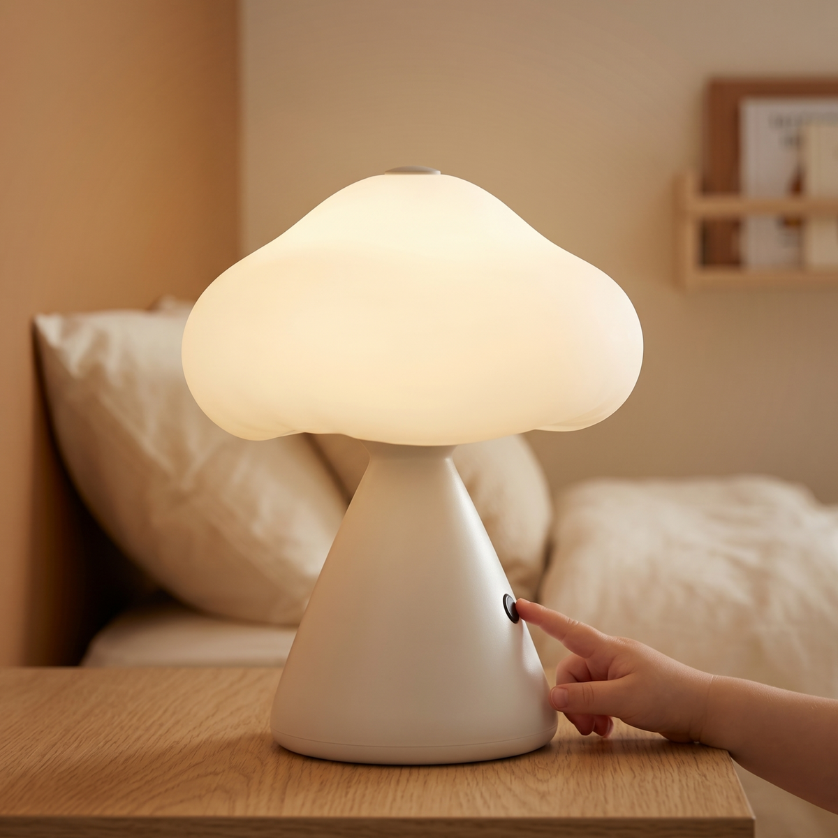 Veilleuse enfant champignon tactile rechargeable – Lumière douce & ambiance chaleureuse – ChampignonLune