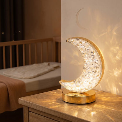 Veilleuse enfant lune cristal tactile rechargeable – LuneCristal