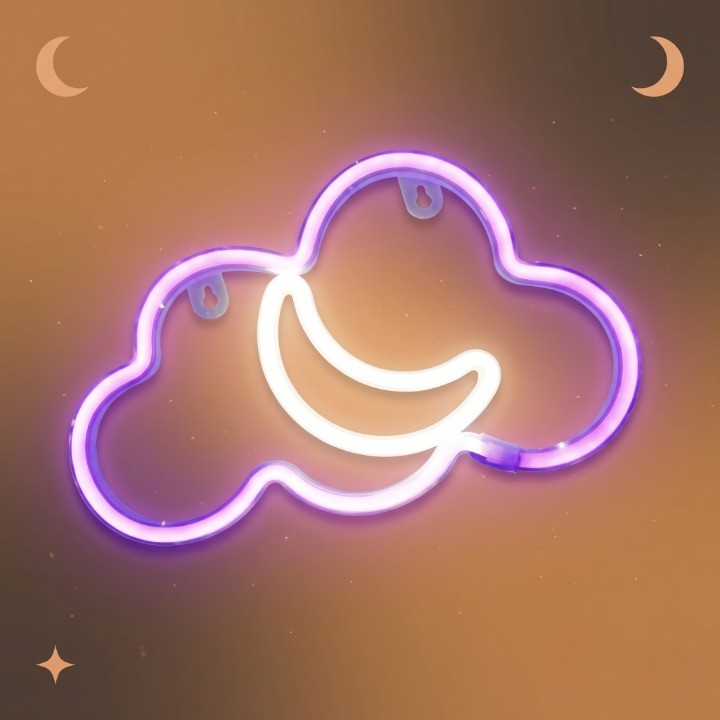 Veilleuse adulte néon nuage décoration murale – NéonCloud