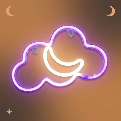Veilleuse adulte néon nuage décoration murale – NéonCloud