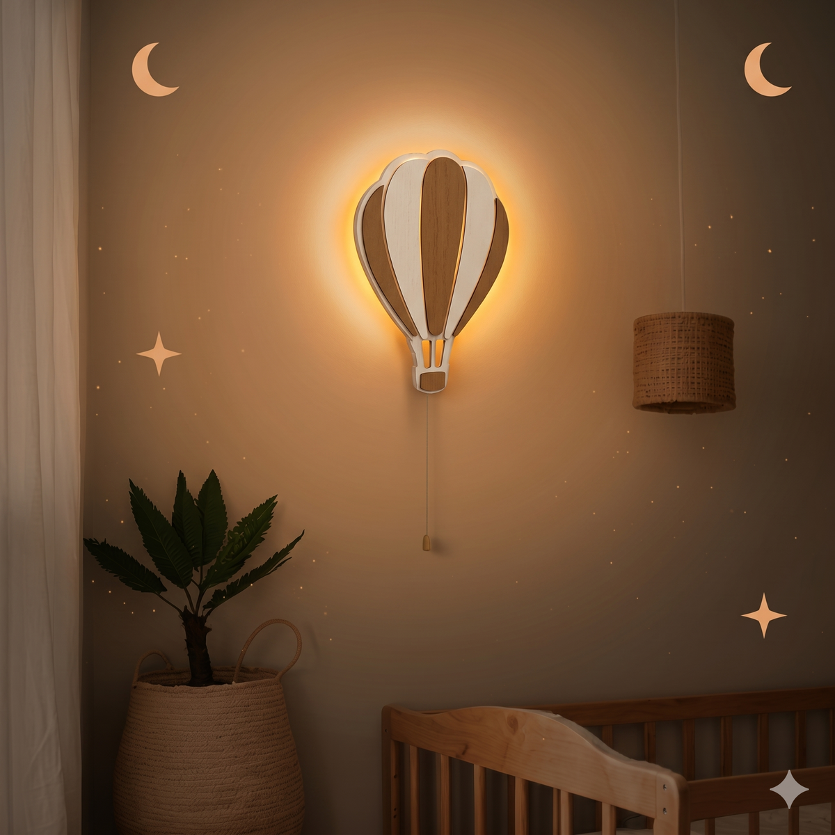 Veilleuse bébé nuage mural suspendu – Lumière chaude & design féerique chambre – NuageFlottant