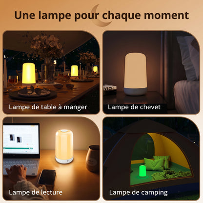 Veilleuse adulte tactile connectée rechargeable – SmartLight
