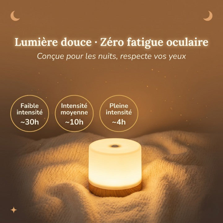 Veilleuse adulte tactile rechargeable 3 couleurs – LunaTouch