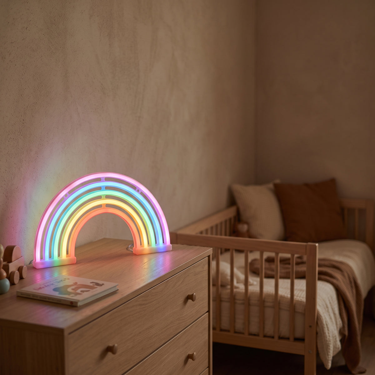 Veilleuse bébé arc-en-ciel néon – ArcCiel