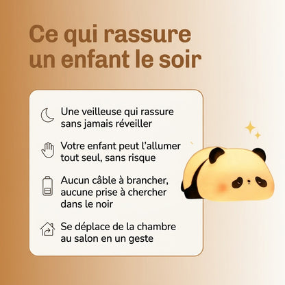 Veilleuse enfant panda vinyle lumière chaude – PandaDoux