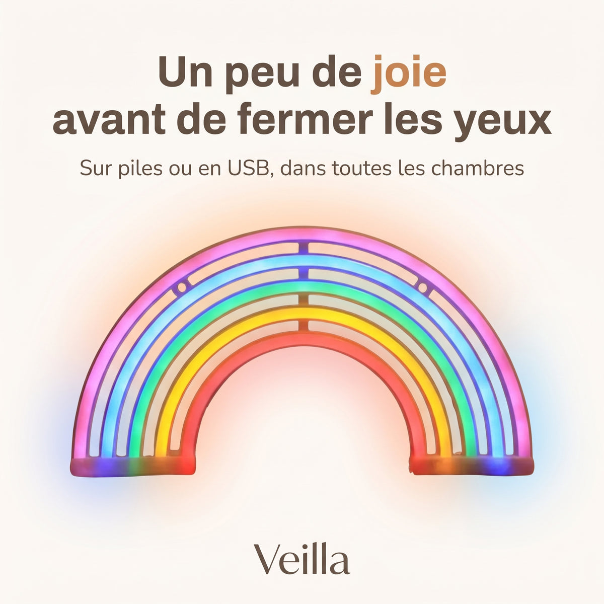 Veilleuse bébé arc-en-ciel néon – ArcCiel