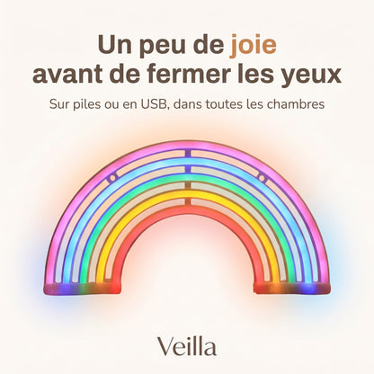 Veilleuse bébé arc-en-ciel néon – ArcCiel