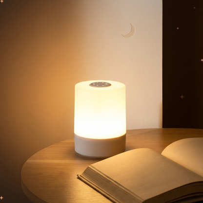 Veilleuse Adulte Tactile LED 360° Cylindrique, Lumière Douce Sans Éblouissement pour Chevet – GlowTouch