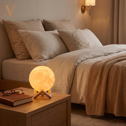 Veilleuse lune 3D rechargeable 16 couleurs – MoonLumina