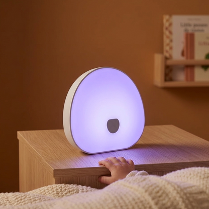 Veilleuse bébé machine bruit blanc rechargeable – Lumière douce RGB & minuterie – NuageCalme