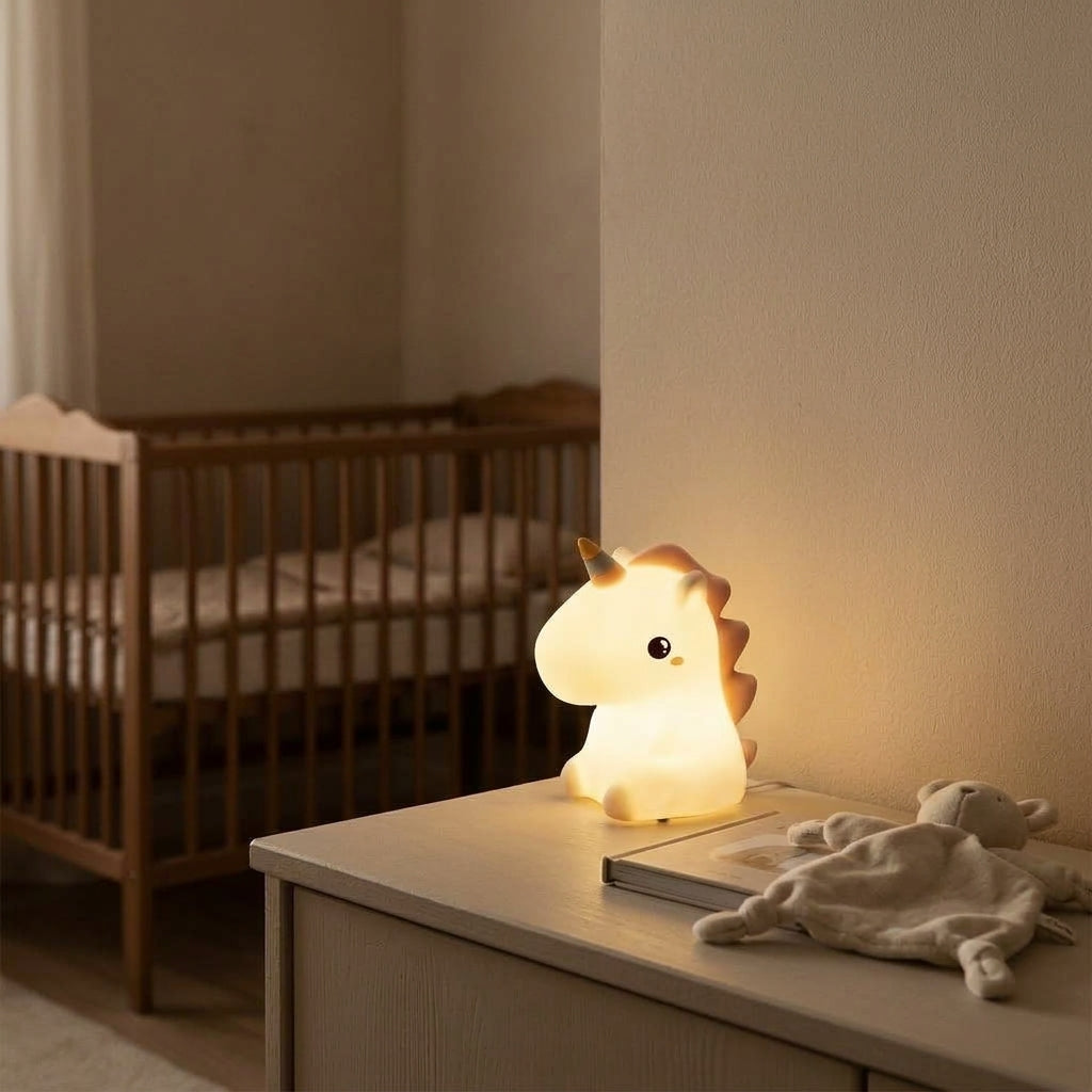Veilleuse bébé tactile silicone licorne rechargeable – LicorneDouce