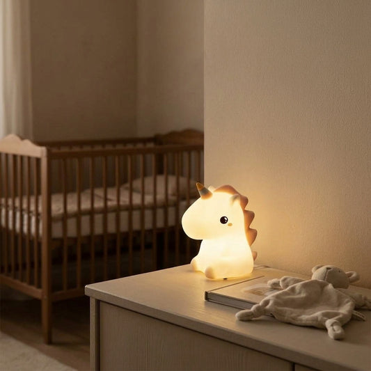 Veilleuse bébé tactile silicone licorne rechargeable – LicorneDouce