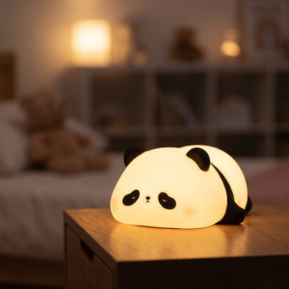 Veilleuse enfant panda vinyle lumière chaude – PandaDoux