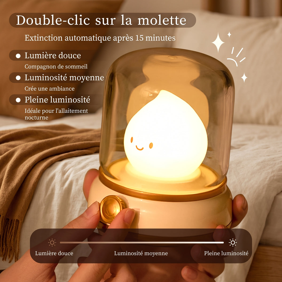 Veilleuse rechargeable mini lampe déco – CocoaMini
