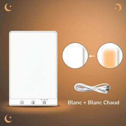 Veilleuse Adulte Luminothérapie USB 10000 Lux 3 Intensités Minuterie — SoléaPure