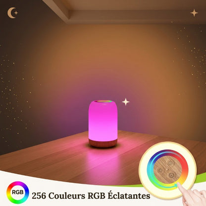 Veilleuse bébé tactile bois lumière chaude – LueurBois