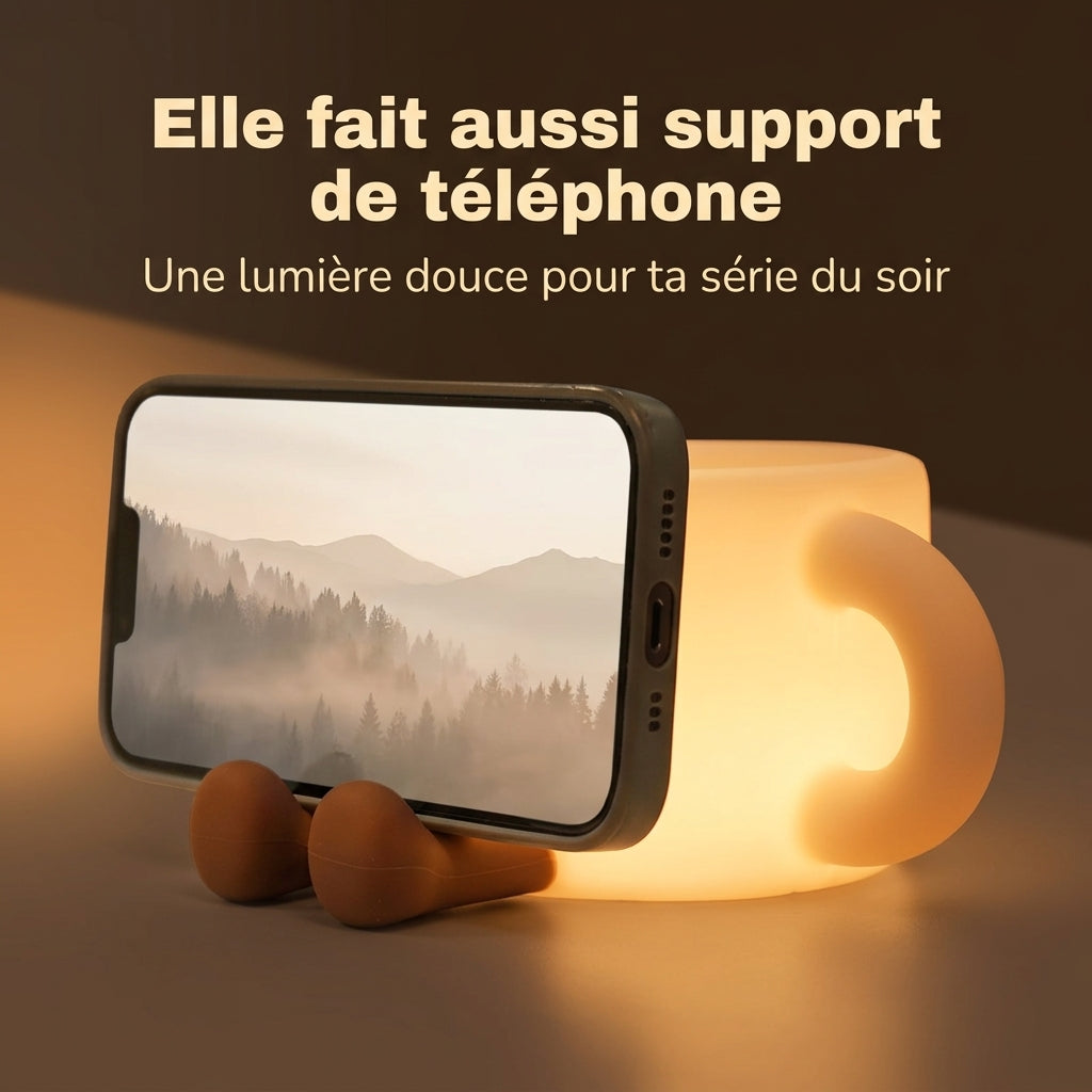 Veilleuse adulte lampe tasse silicone rechargeable – TasseDouce