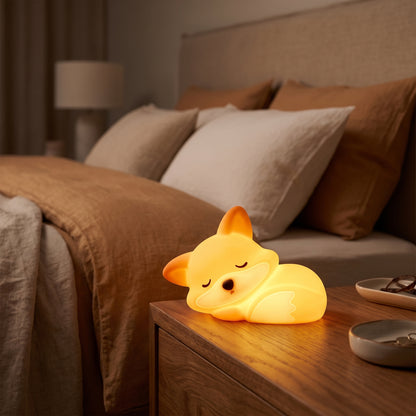 Veilleuse enfant renard silicone rechargeable – RenardDoux