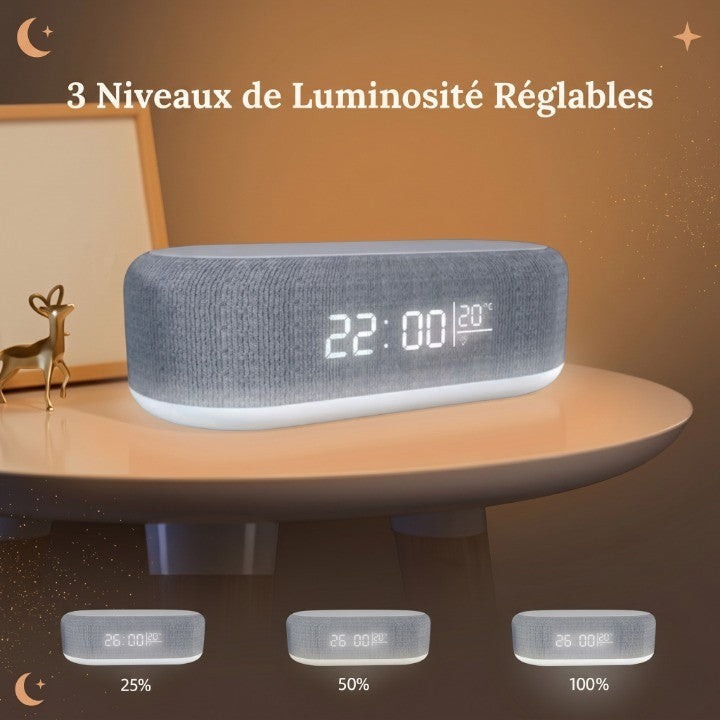 Veilleuse adulte réveil chargeur sans fil – ChargéNuit