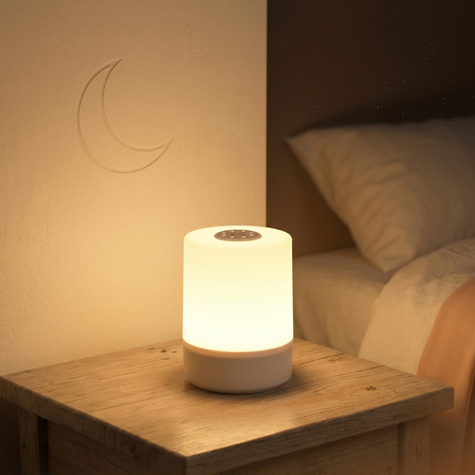 Veilleuse Adulte Tactile LED 360° Cylindrique, Lumière Douce Sans Éblouissement pour Chevet – GlowTouch
