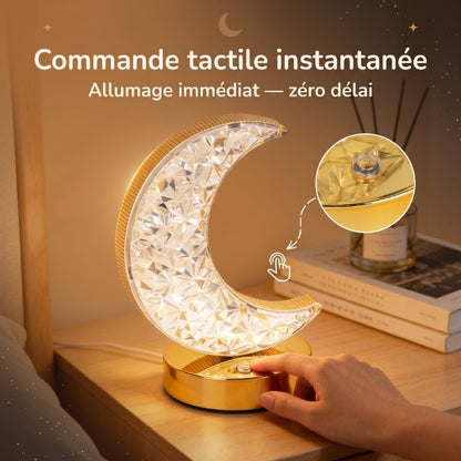 Veilleuse enfant lune cristal tactile rechargeable – LuneCristal
