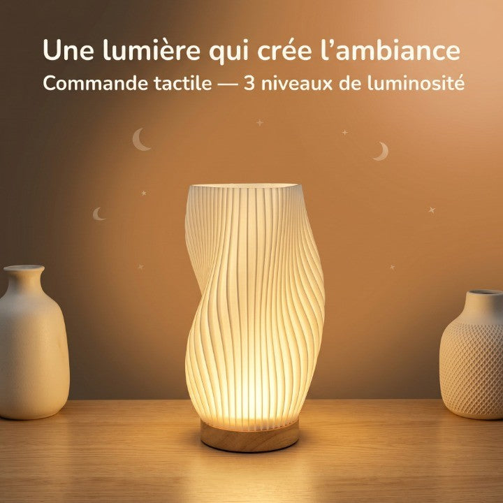 Veilleuse Adulte LED tactile 3 couleurs dimmable 20 cm – Anwar