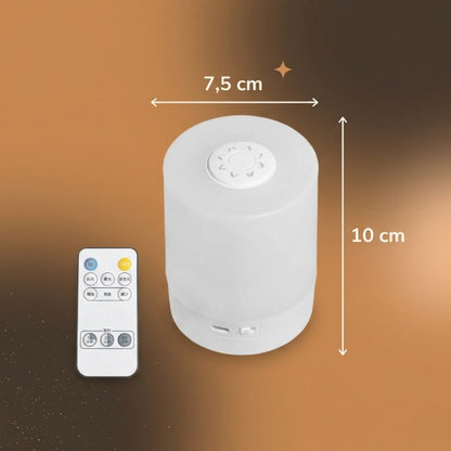 Veilleuse Adulte Tactile LED 360° Cylindrique, Lumière Douce Sans Éblouissement pour Chevet – GlowTouch