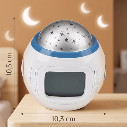 Veilleuse projecteur ciel étoilé réveil thermomètre – StarClock