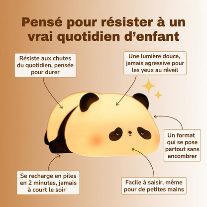 Veilleuse enfant panda vinyle lumière chaude – PandaDoux