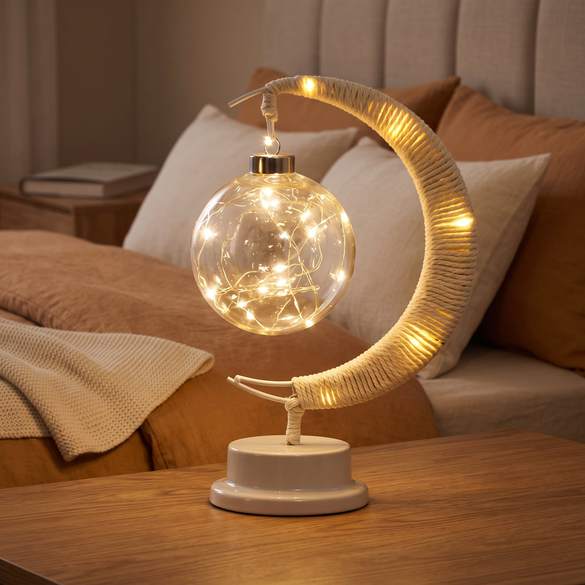 Veilleuse adulte lune tactile lumière chaude – SelenyaLune