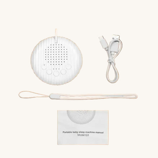 Veilleuse Bébé Bruit Blanc Rechargeable USB 10 Sons Apaisants Volume Réglable — LumiNid