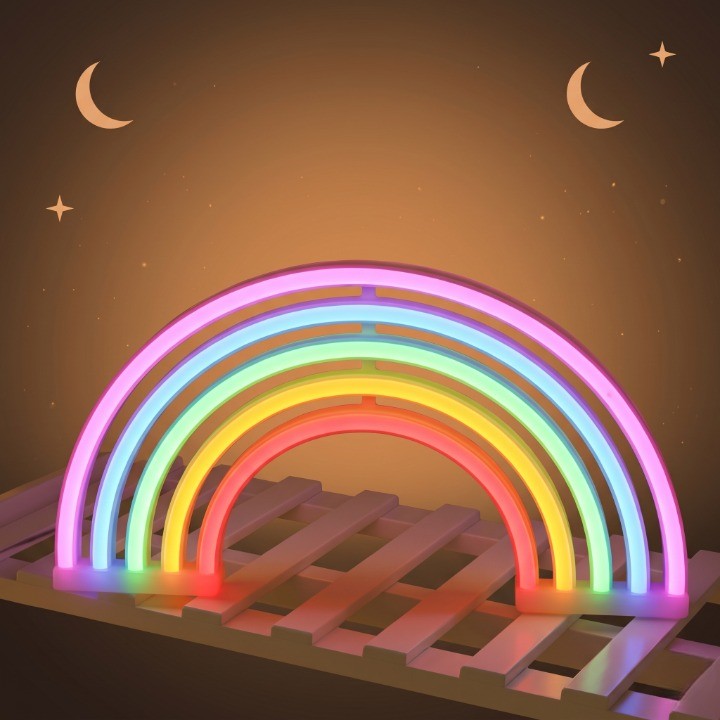 Veilleuse bébé arc-en-ciel néon – ArcCiel