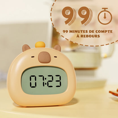 Veilleuse enfant capybara réveil tactile rechargeable – ChronoCapy
