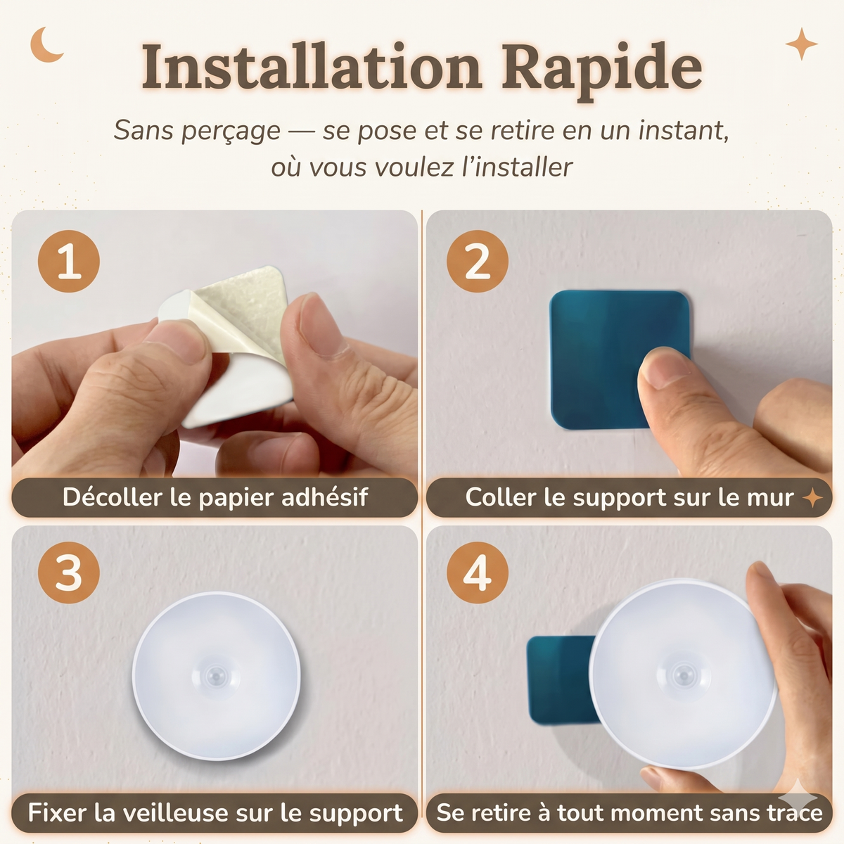 Veilleuse bébé détecteur mouvement rechargeable – SentinelleNuit
