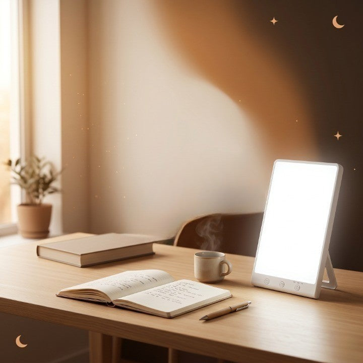 Veilleuse Adulte Luminothérapie USB 10000 Lux 3 Intensités Minuterie — SoléaPure