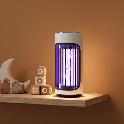 Veilleuse Anti-Moustique UV Rechargeable USB – Piège Silencieux 360° & Éclairage Doux – BugNight