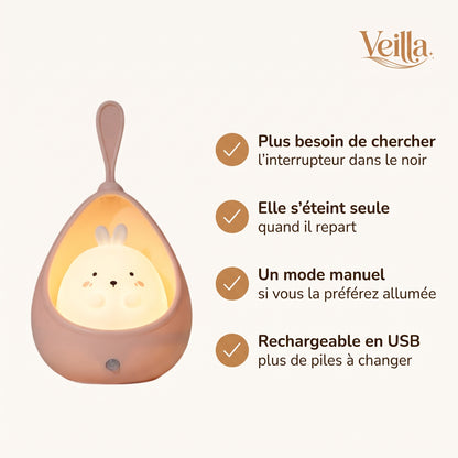 Veilleuse enfant animaux capteur de mouvement rechargeable – CaliNuit