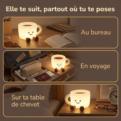 Veilleuse adulte lampe tasse silicone rechargeable – TasseDouce
