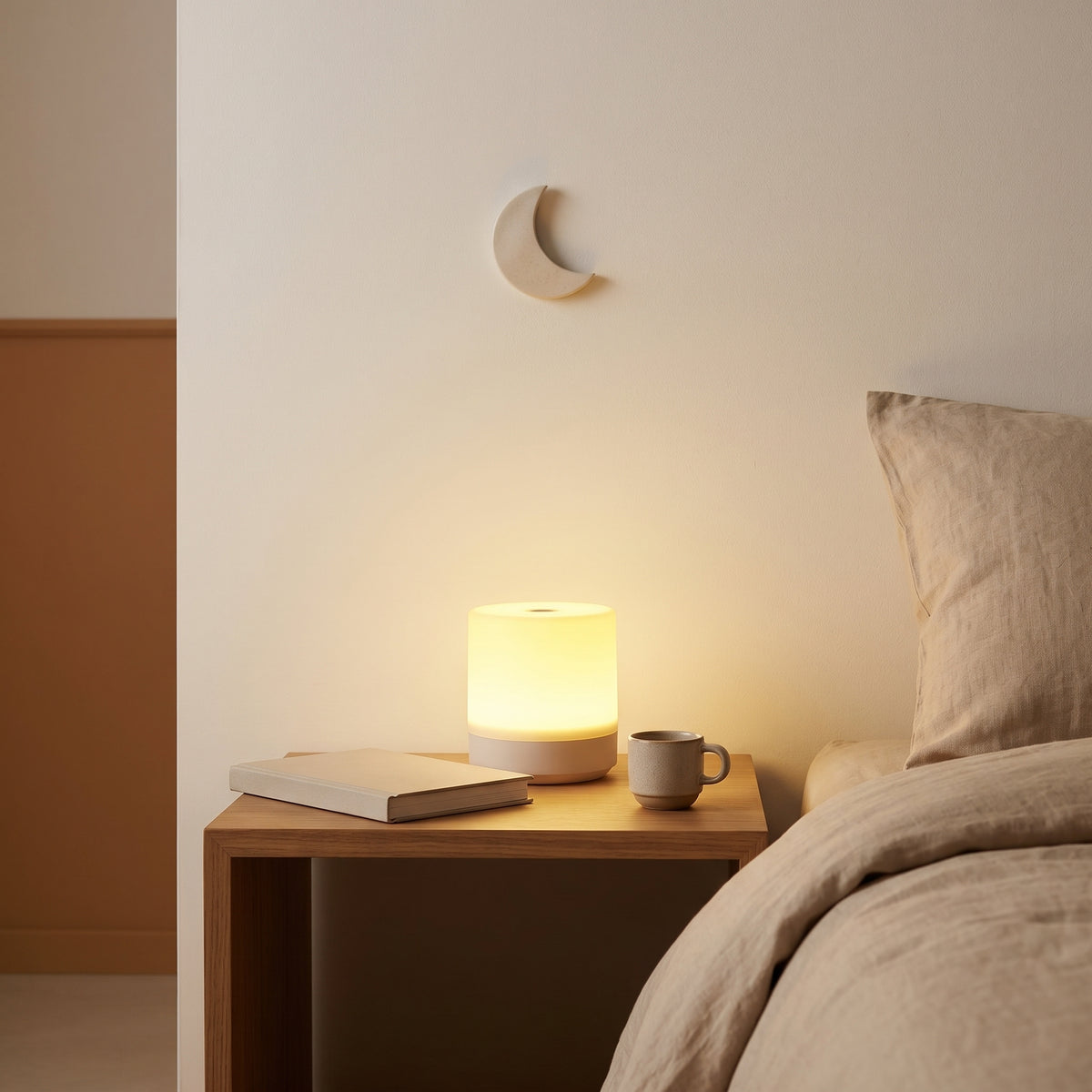 Veilleuse adulte tactile rechargeable 3 couleurs – LunaTouch