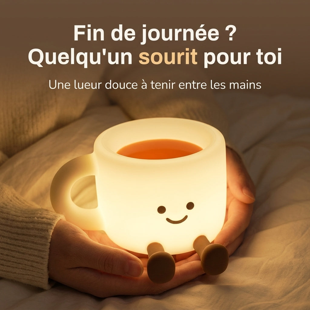 Veilleuse adulte lampe tasse silicone rechargeable – TasseDouce