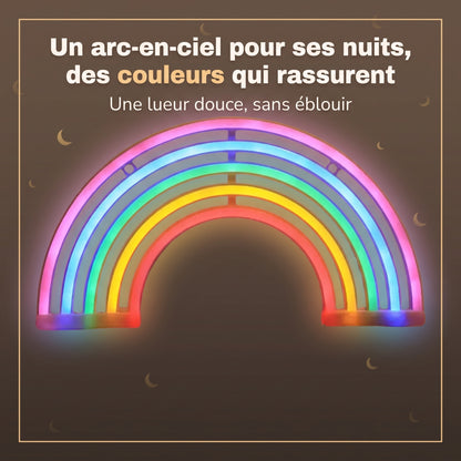 Veilleuse bébé arc-en-ciel néon – ArcCiel