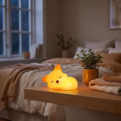 Veilleuse enfant renard silicone rechargeable – RenardDoux