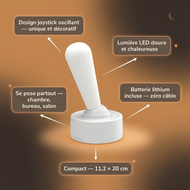 Veilleuse adulte joystick oscillante rechargeable – SwingLight