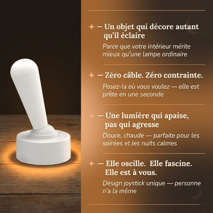 Veilleuse adulte joystick oscillante rechargeable – SwingLight