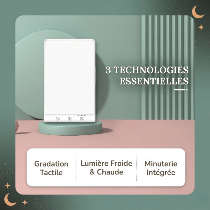 Veilleuse Adulte Luminothérapie USB 10000 Lux 3 Intensités Minuterie — SoléaPure