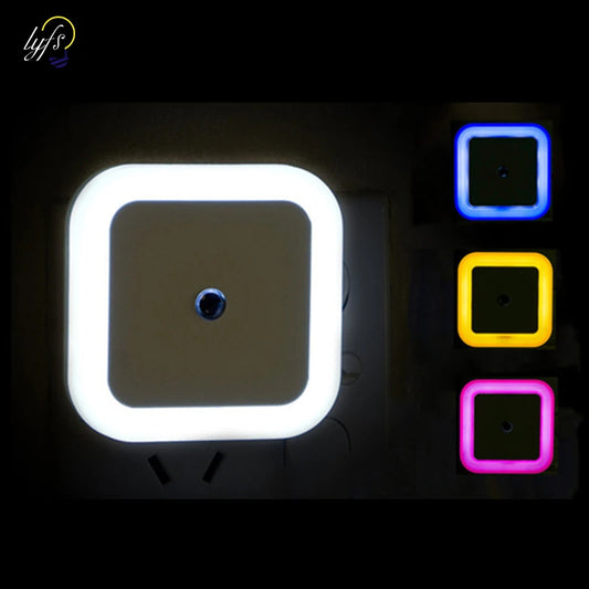 Veilleuse prise LED carrée capteur automatique – Couleurs vives pour chambre enfant & couloir – SquareLed